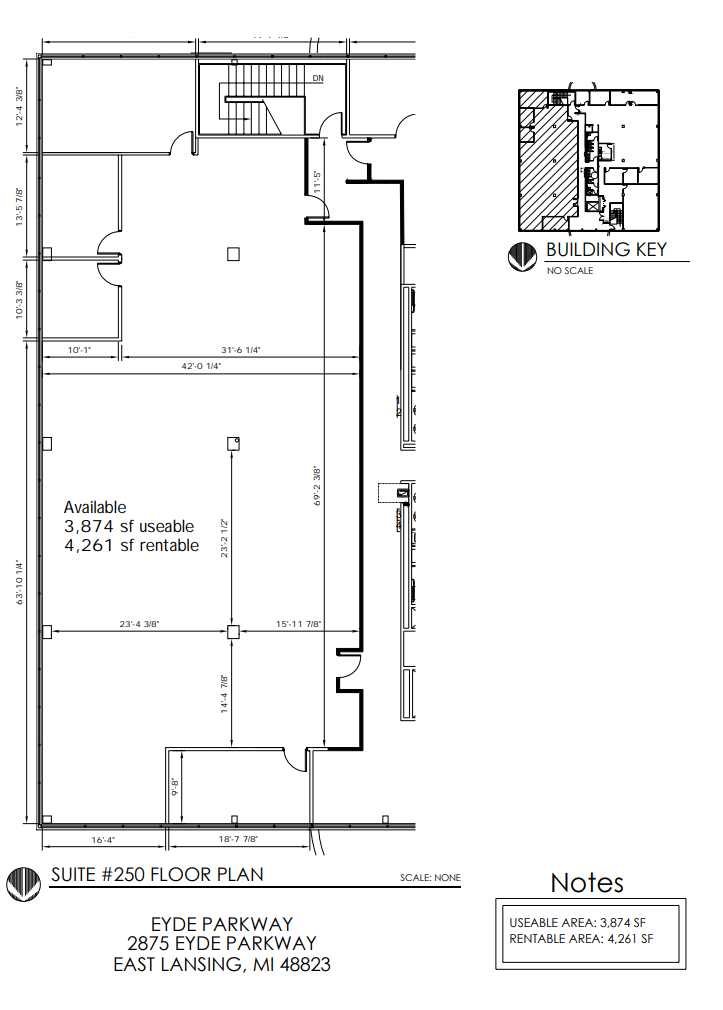 2875 Eyde Pky, East Lansing, MI for lease Floor Plan- Image 1 of 1