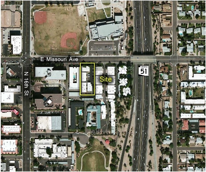 1645 E Missouri Ave, Phoenix, AZ à louer - Aérien - Image 3 de 3
