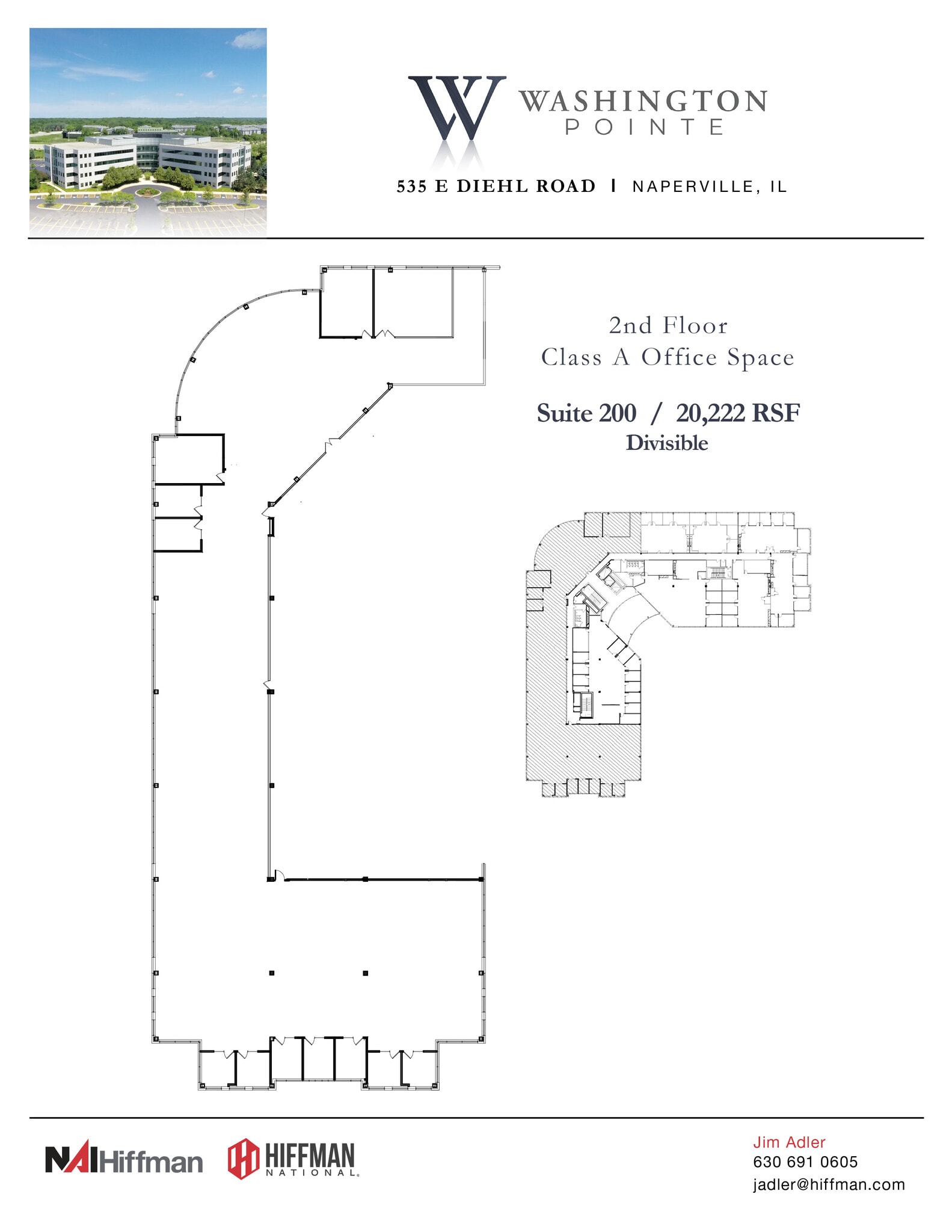 535 E Diehl Rd, Naperville, IL for lease Floor Plan- Image 1 of 1