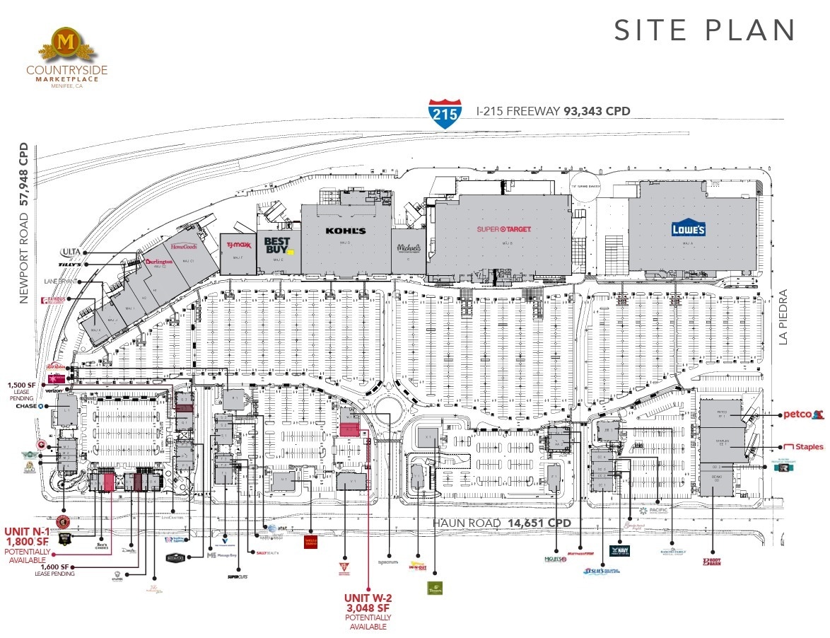 30098-30472 Haun Rd, Menifee, CA à louer Plan de site- Image 1 de 1
