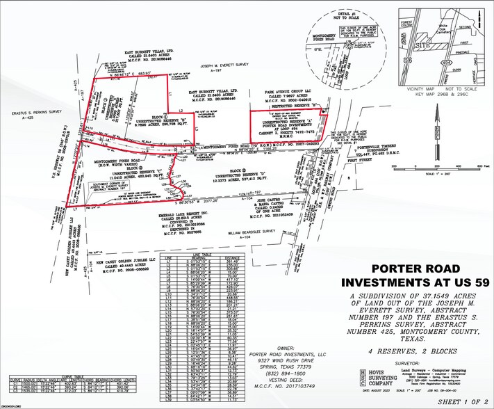 69 N Near Grand Pky, Porter, TX à vendre - Plan cadastral - Image 2 de 3