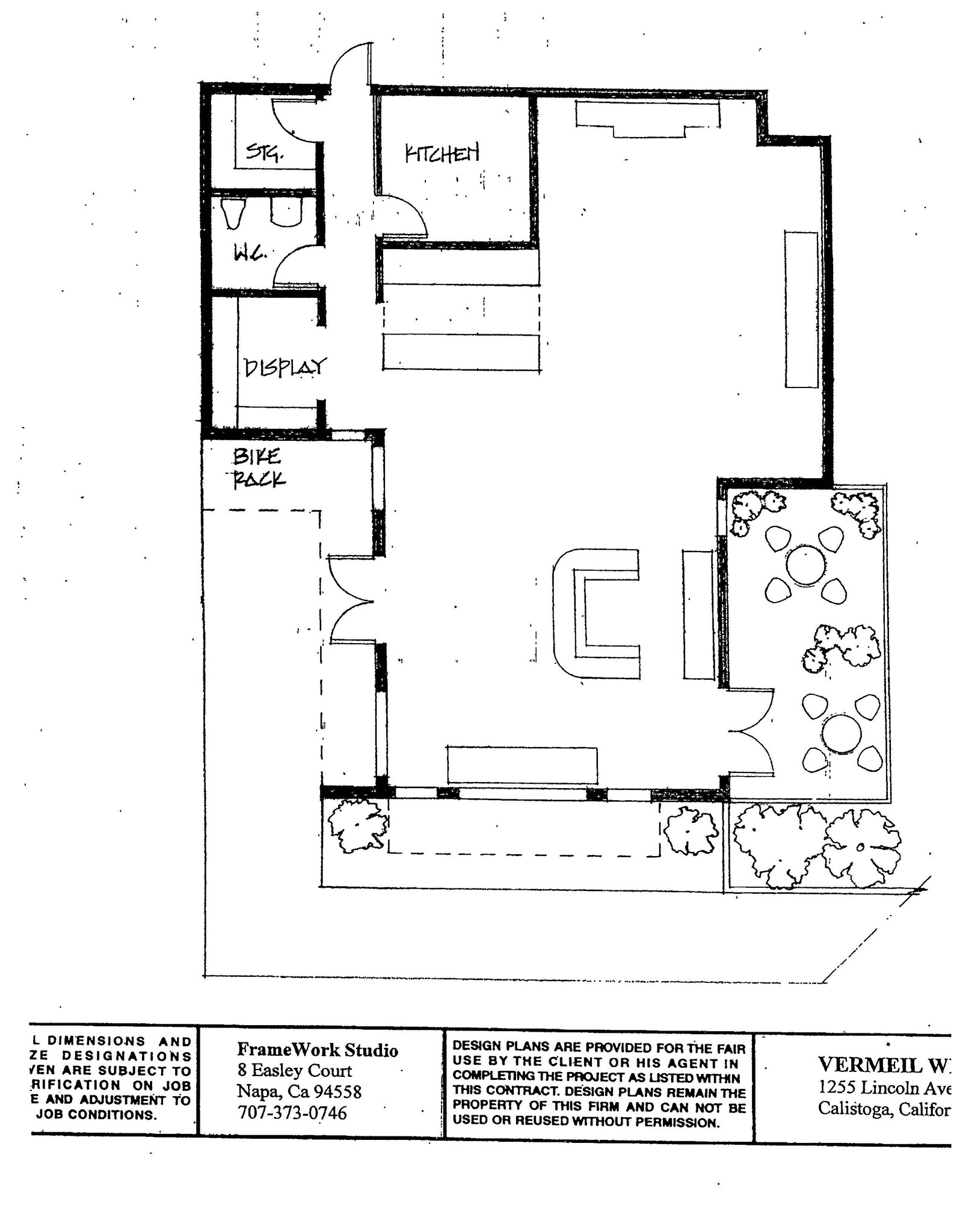 1255 Lincoln Ave, Calistoga, CA for lease Floor Plan- Image 1 of 1