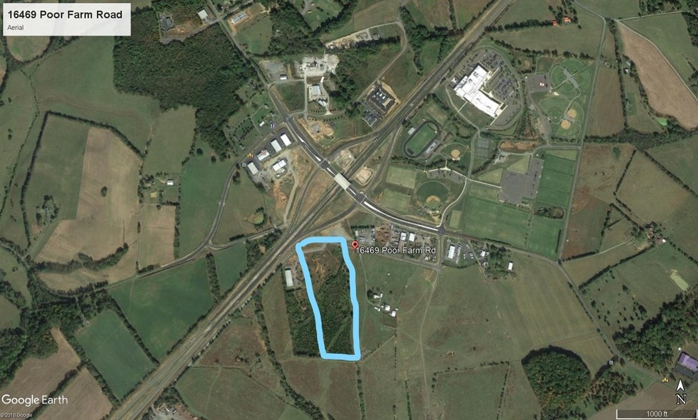 16469 Poor Farm Rd, Culpeper, VA for sale - Aerial - Image 3 of 5