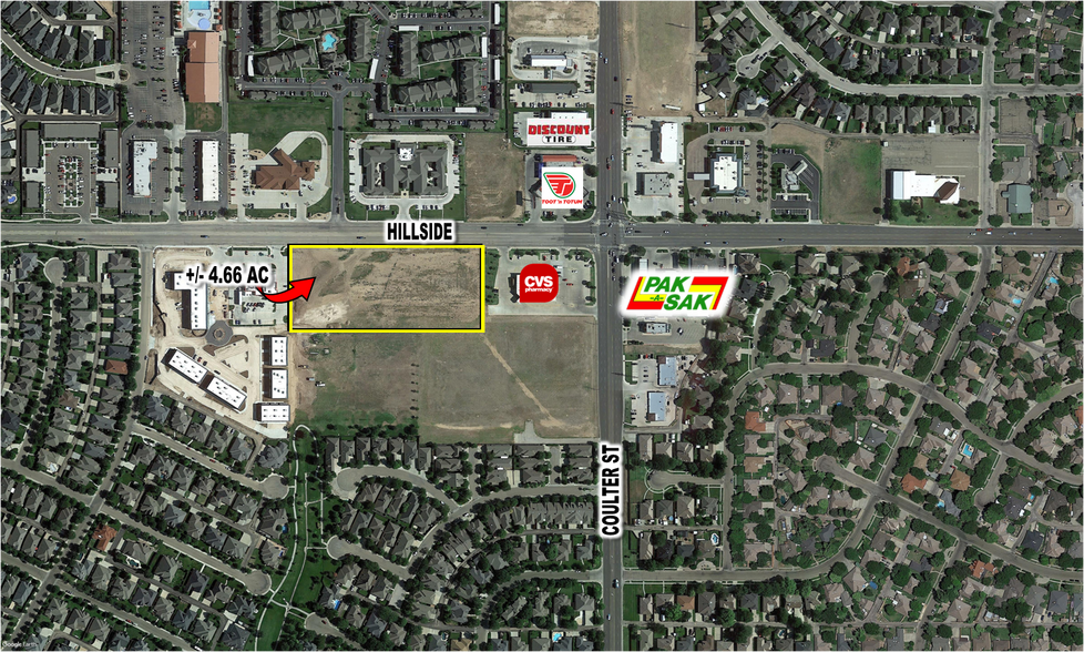 Hillside West Of Coulter, Amarillo, TX for sale - Aerial - Image 2 of 8