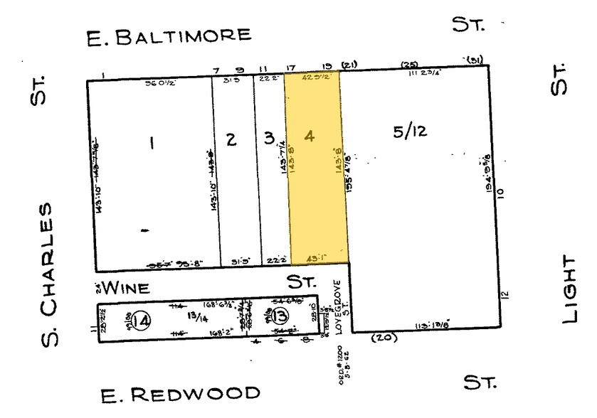17 E Baltimore St, Baltimore, MD for lease - Plat Map - Image 2 of 5