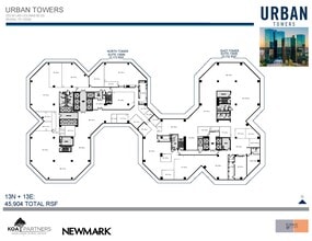 222 W Las Colinas Blvd, Irving, TX à louer Plan d’étage- Image 1 de 1