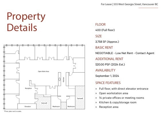 555-565 W Georgia St, Vancouver, BC for lease Floor Plan- Image 1 of 1