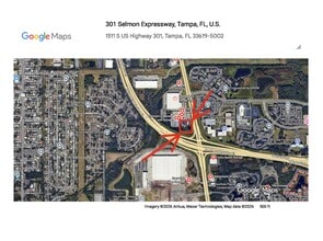 1511 S US Highway 301, Tampa, FL - Aerial map view