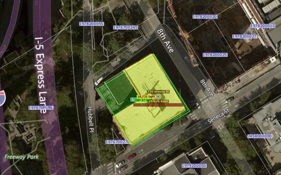 720 Seneca St, Seattle, WA à louer - Plan cadastral - Image 3 de 8