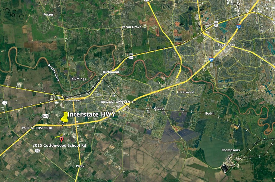 2015 Cottonwood School Rd, Rosenberg, TX à vendre - Photo du bâtiment - Image 3 de 4