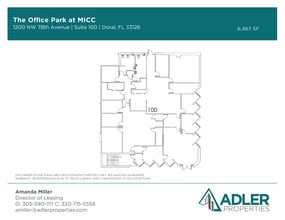 1200 NW 78th Ave, Doral, FL à louer Plan d’étage- Image 1 de 1