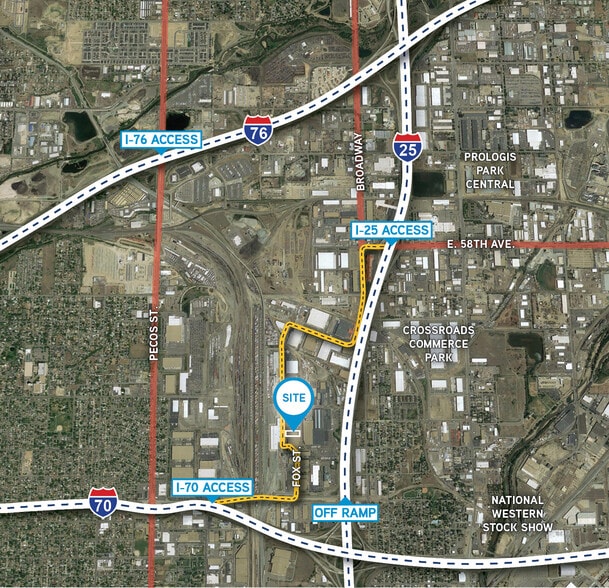 5050 Fox St, Denver, CO for lease - Aerial - Image 2 of 9