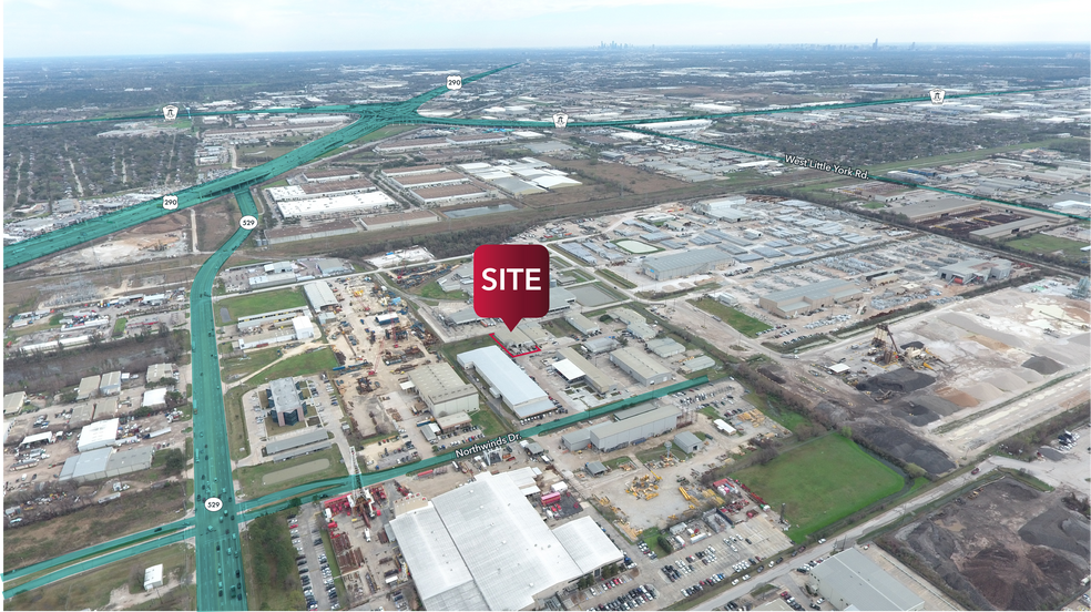 6734 Northwinds Dr, Houston, TX for lease - Aerial - Image 2 of 4