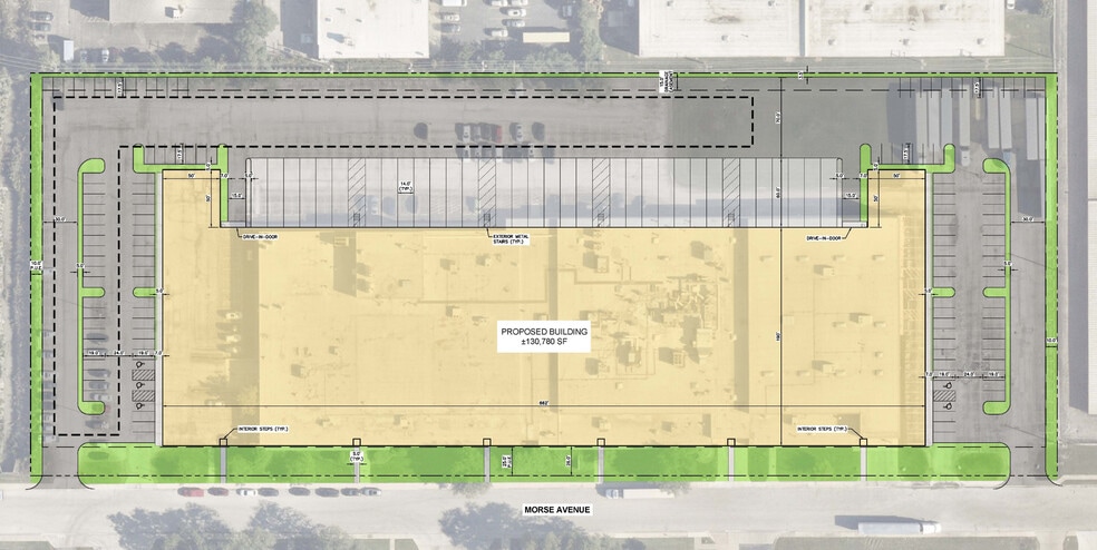 1530 Morse Ave, Elk Grove Village, IL for lease - Site Plan - Image 2 of 2