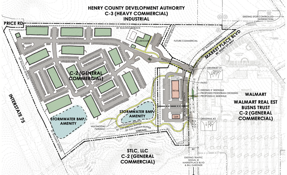 Market Place Blvd, Locust Grove, GA for sale - Site Plan - Image 3 of 4