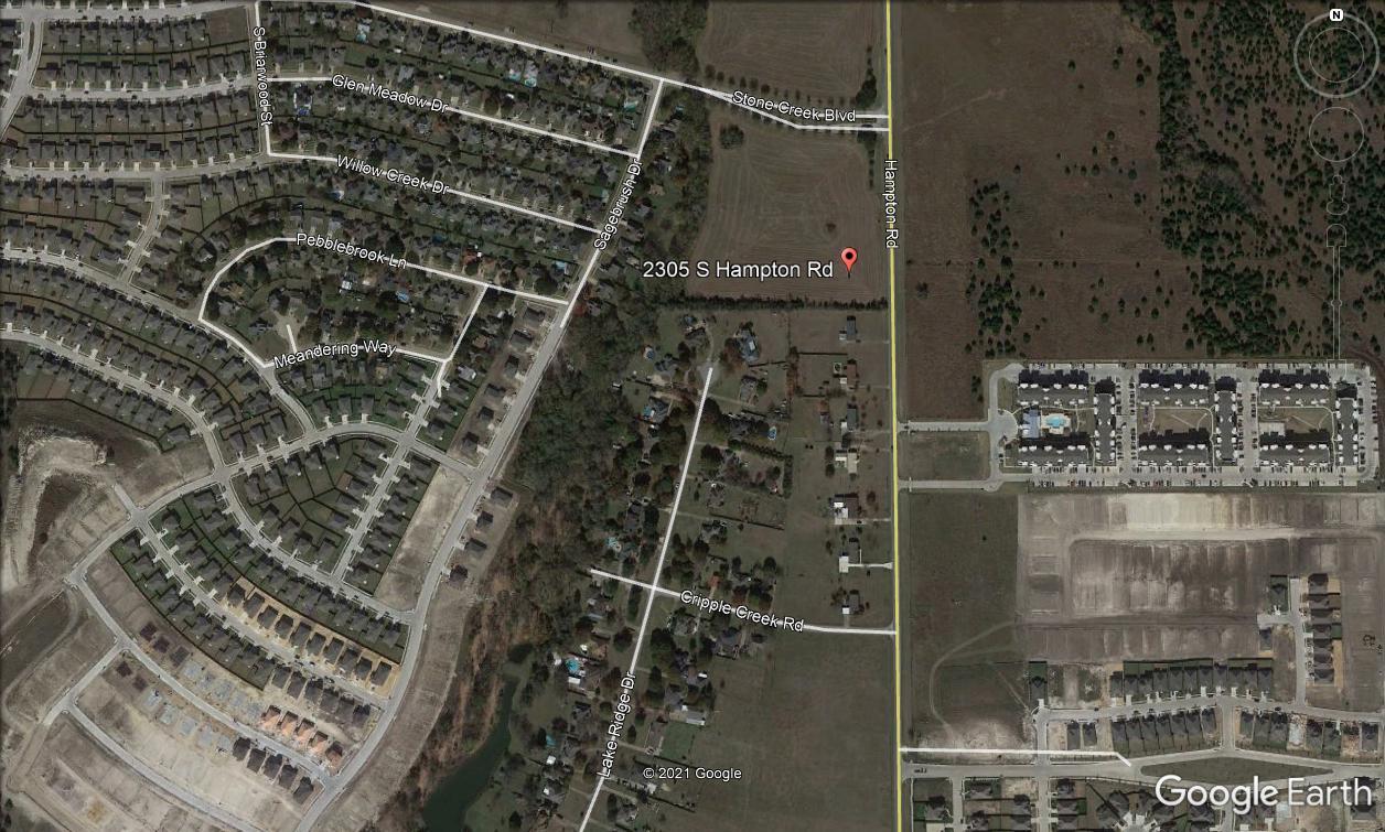 2305 S Hampton, Glenn Heights, TX for sale Aerial- Image 1 of 2
