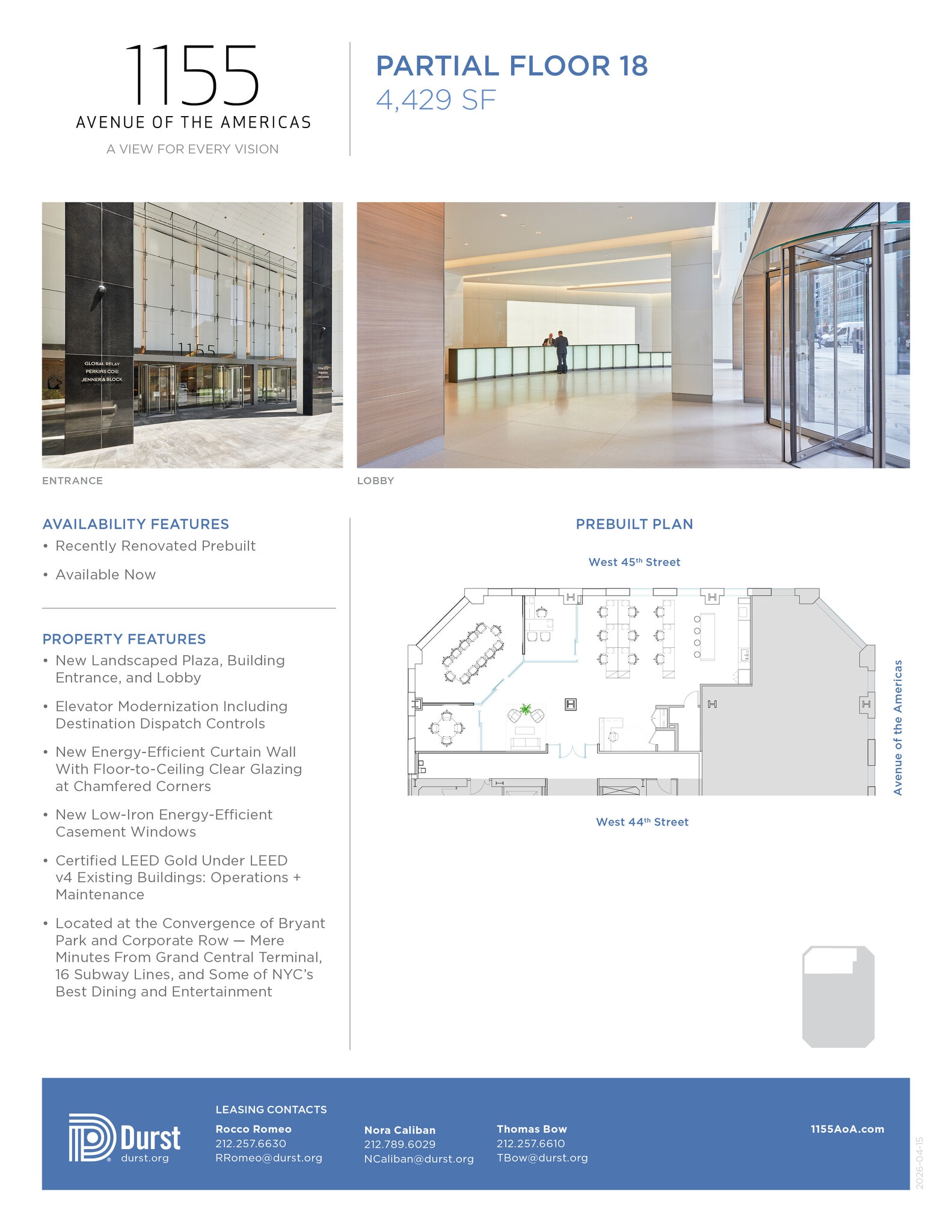 1155 Avenue of the Americas, New York, NY for lease Interior Photo- Image 1 of 1