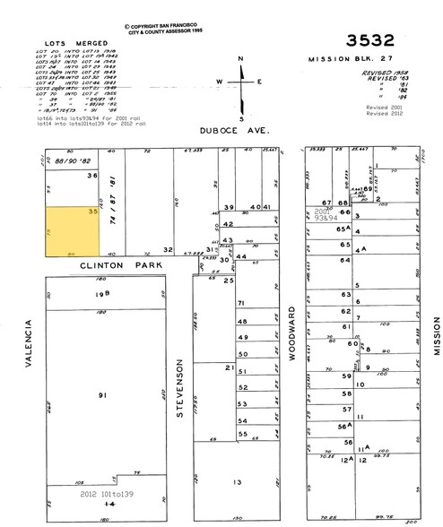 223-231 Valencia St, San Francisco, CA à vendre - Plan cadastral - Image 1 de 1