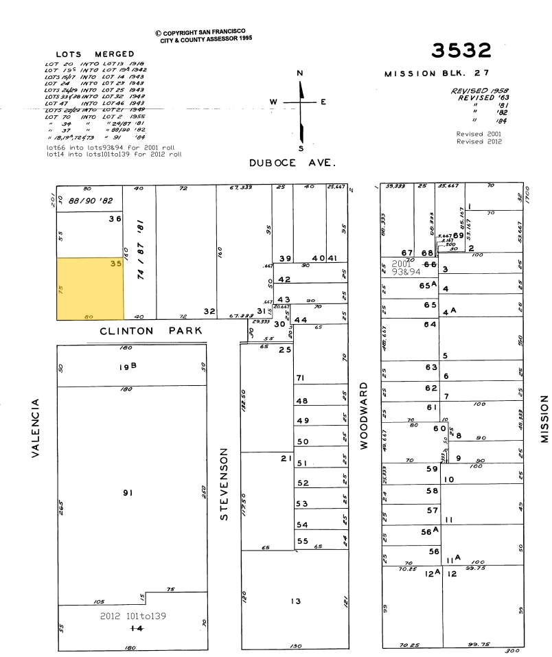 223-231 Valencia St, San Francisco, CA à vendre Plan cadastral- Image 1 de 1