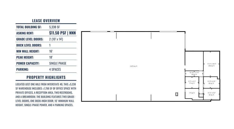 1008 S Clayton St, Springdale, AR à louer - Plan d’étage - Image 2 de 15