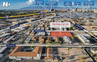 215 Philadelphia ave, Las Vegas, NV - AERIAL  map view - Image1