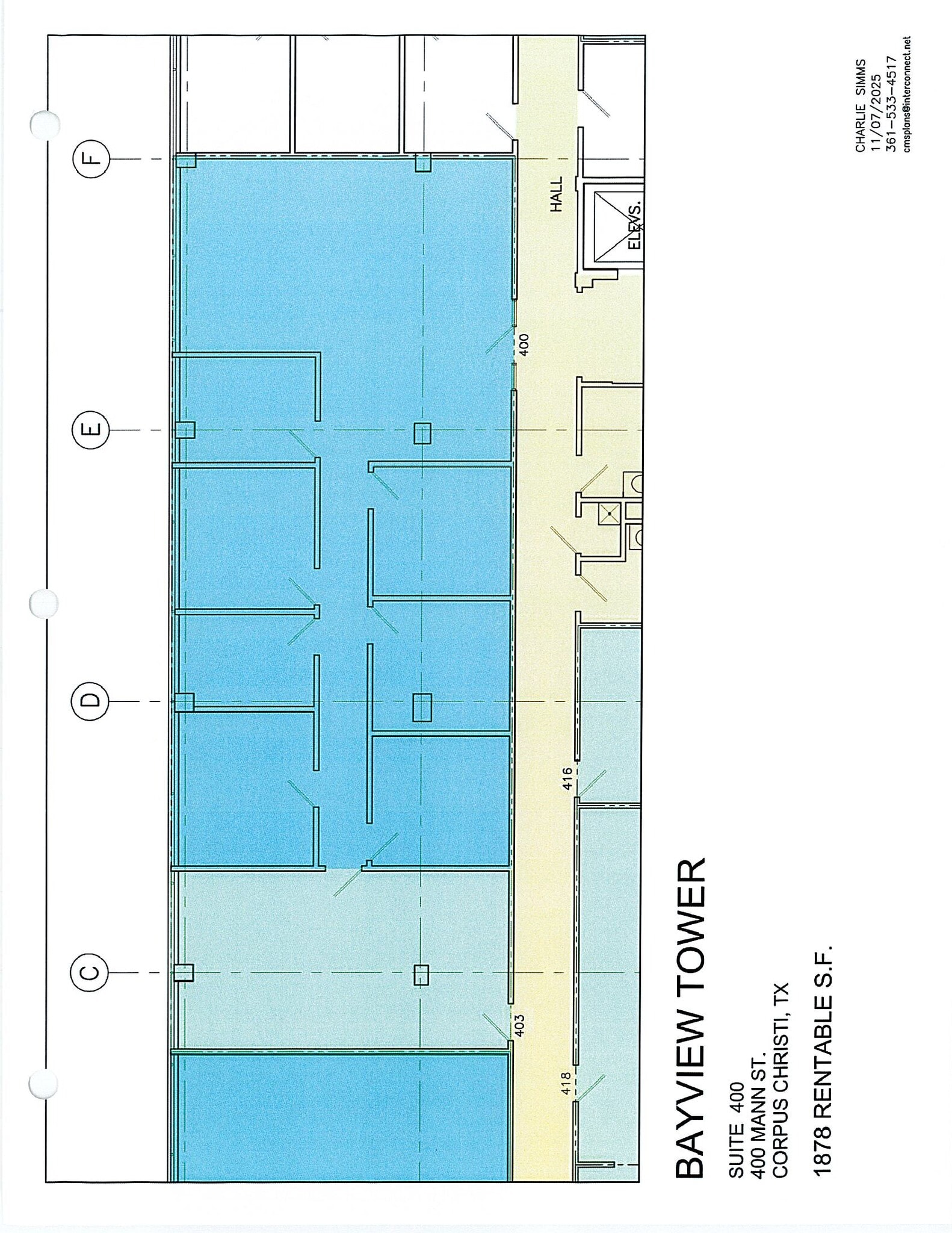 400 Mann St, Corpus Christi, TX for lease Floor Plan- Image 1 of 1