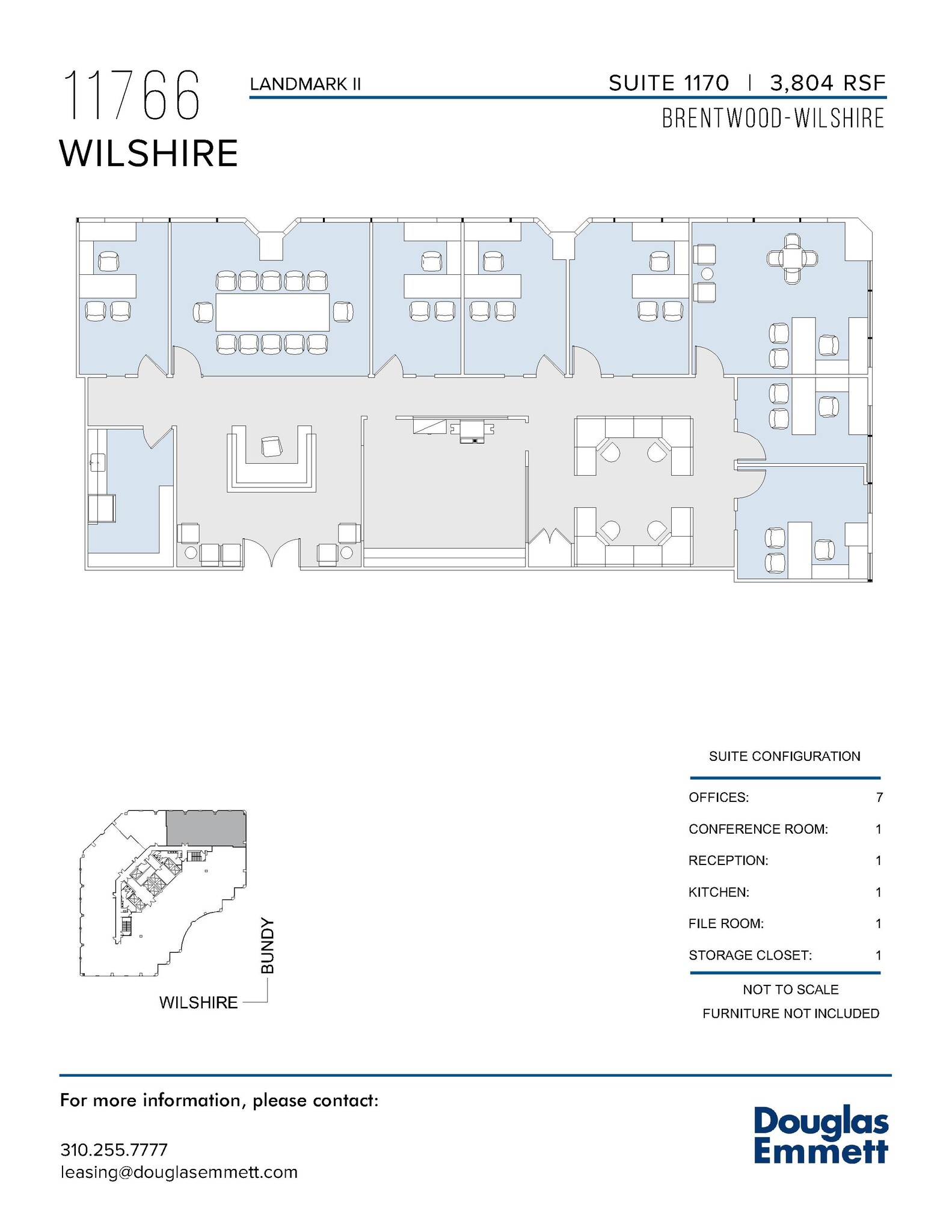 11766 Wilshire Blvd, Los Angeles, CA à louer Plan d’étage- Image 1 de 1