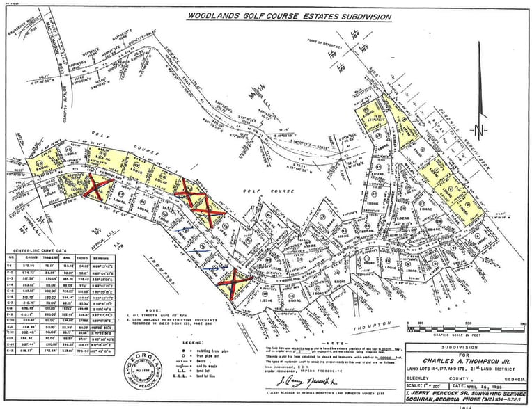 34 Lots Woodland Estates Subdivision, Cochran, GA for sale - Other - Image 1 of 3