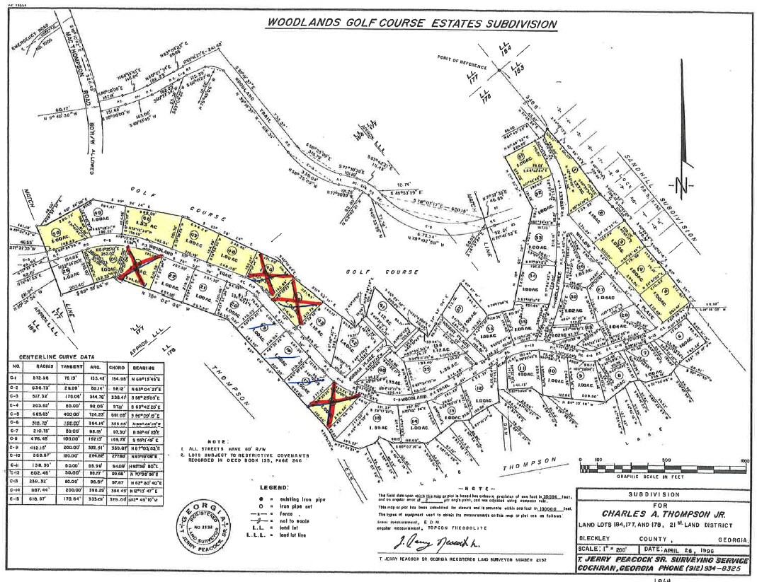 34 Lots Woodland Estates Subdivision, Cochran, GA à vendre Autre- Image 1 de 4