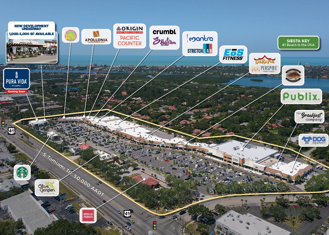 4800-4996 S Tamiami Trl, Sarasota, FL for lease Building Photo- Image 1 of 2