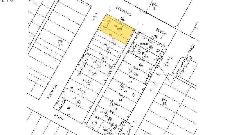 1630 W Olympic Blvd, Los Angeles, CA à vendre - Plan cadastral - Image 2 de 22