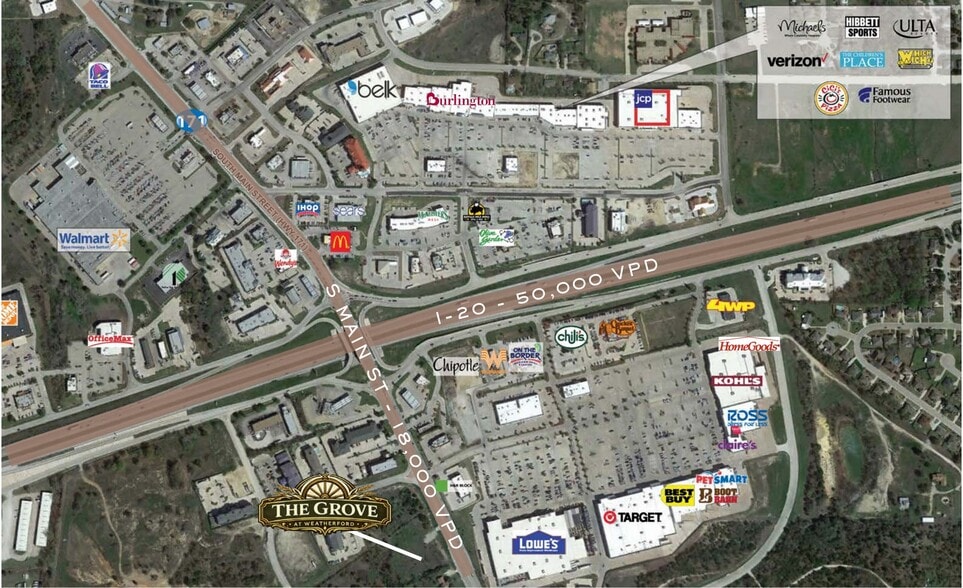 TBD East BB Fielder Road Rd, Weatherford, TX for lease - Aerial - Image 2 of 2