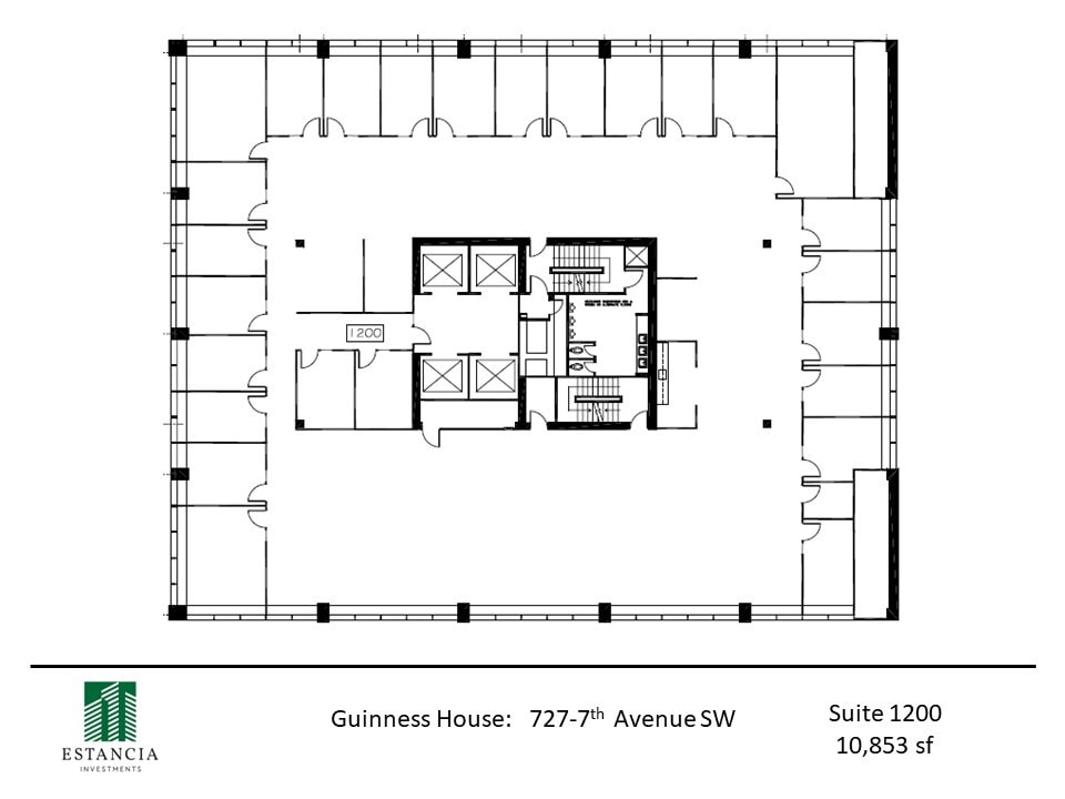 727 7th Ave SW, Calgary, AB for lease Floor Plan- Image 1 of 6