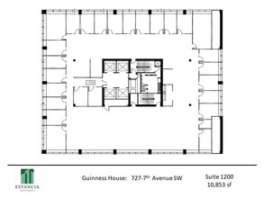 727 7th Ave SW, Calgary, AB for lease Floor Plan- Image 1 of 6