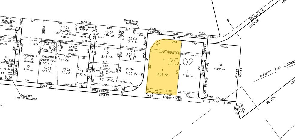 207 Bogden Blvd, Millville, NJ à louer - Plan cadastral - Image 2 de 5
