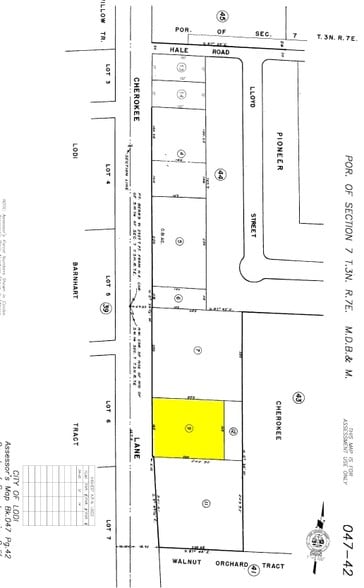 910 S Cherokee Ln, Lodi, CA for sale - Plat Map - Image 2 of 6