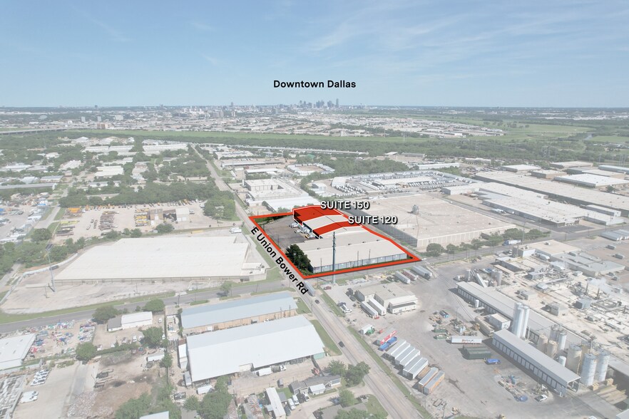2100 E Union Bower Rd, Irving, TX for lease - Aerial - Image 3 of 11
