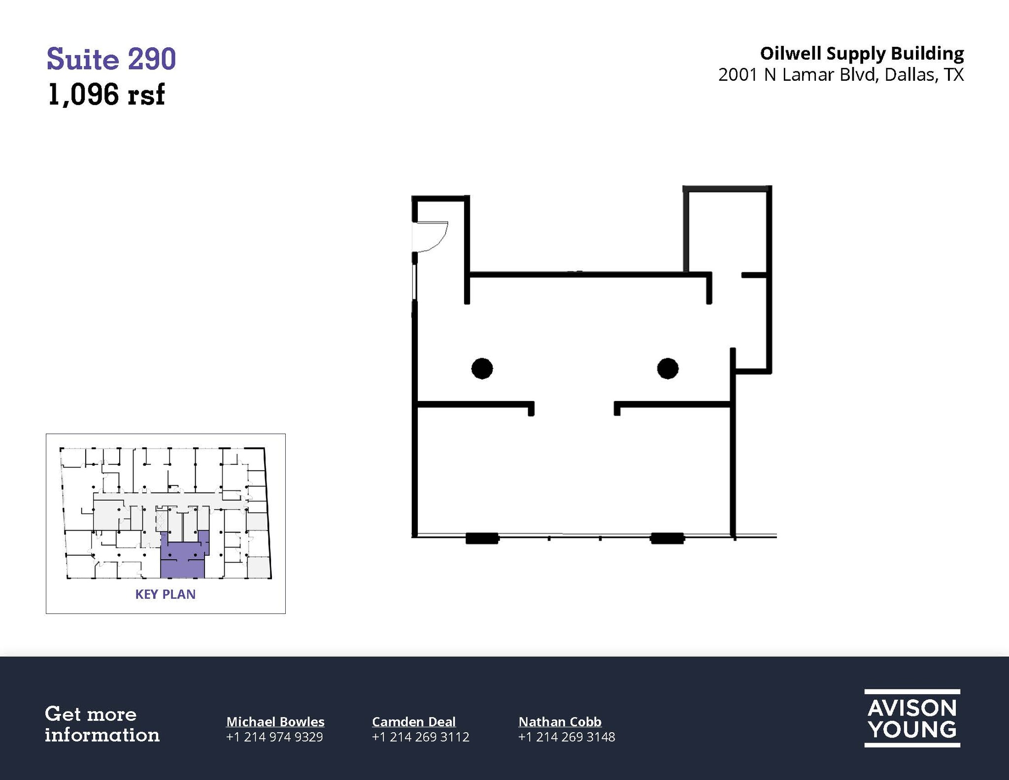 2001 N Lamar St, Dallas, TX à louer Plan d  tage- Image 1 de 1