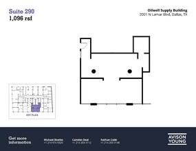 2001 N Lamar St, Dallas, TX à louer Plan d  tage- Image 1 de 1