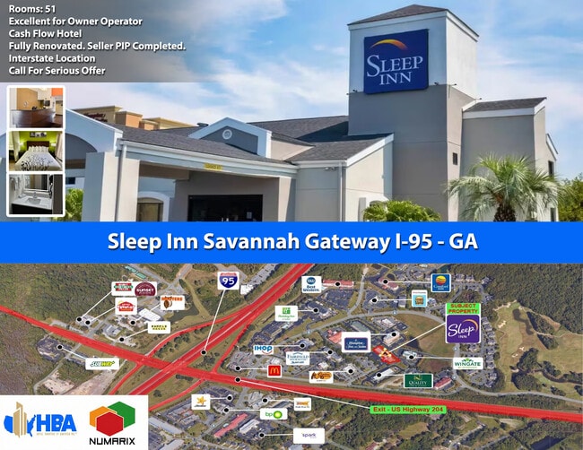 Plus de détails pour 17013 Abercorn St, Savannah, GA - Services hôteliers à vendre