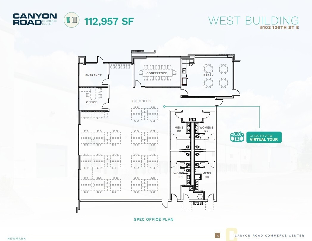 13510 E Canyon Rd, Tacoma, WA for lease Floor Plan- Image 1 of 2