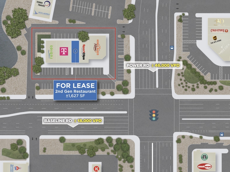 6736 E Baseline Rd, Mesa, AZ for lease - Building Photo - Image 2 of 9