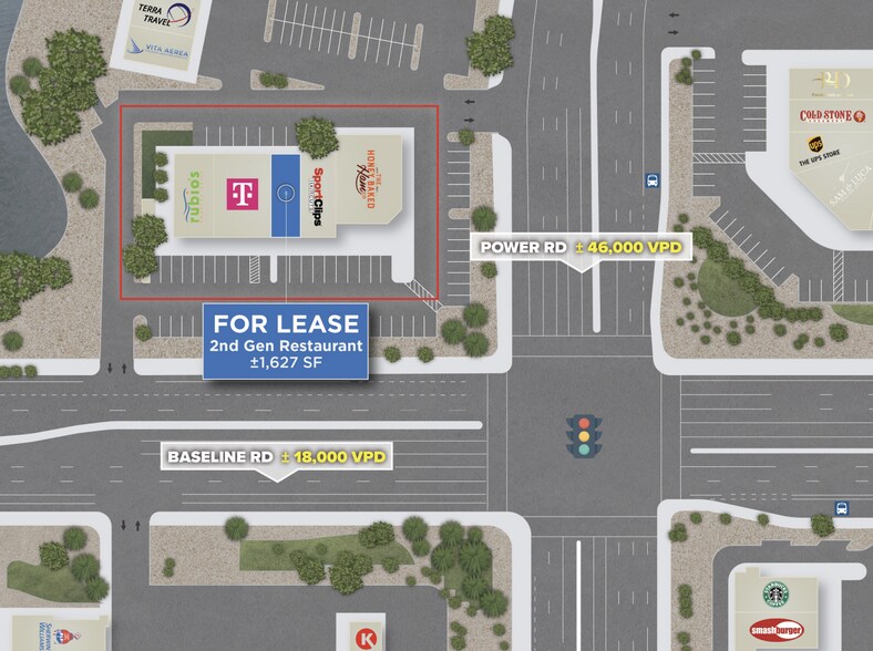 6736 E Baseline Rd, Mesa, AZ à louer - Photo du bâtiment - Image 2 de 9