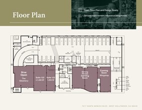 7617 Santa Monica Blvd, West Hollywood, CA à louer Plan d’étage- Image 1 de 1