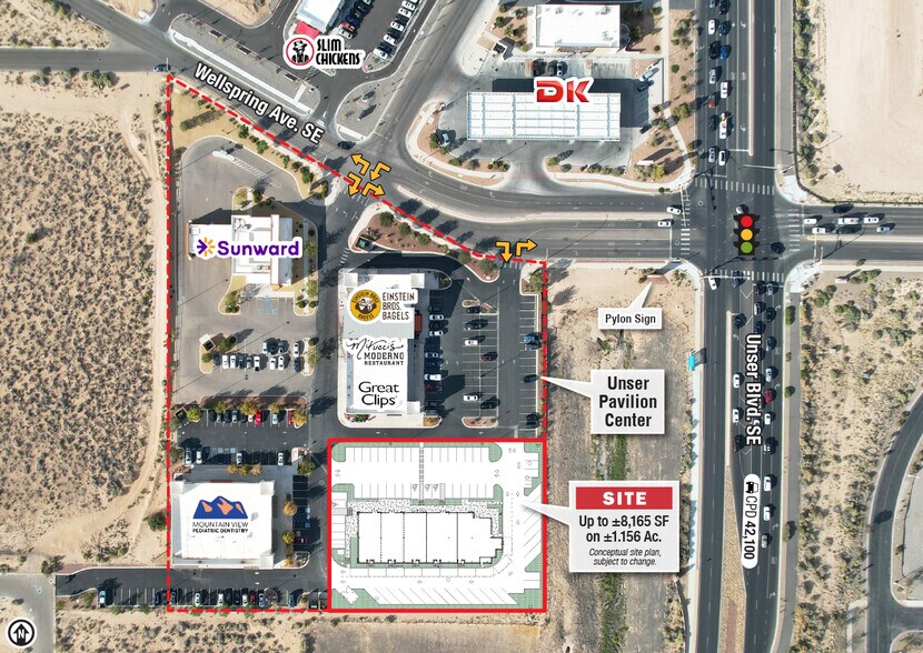 SWQ Unser Blvd. & Wellspring Av. SE, Rio Rancho, NM à vendre - Photo du bâtiment - Image 2 de 9