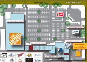 725 W Warner Rd, Tempe, AZ à louer Plan de site- Image 1 de 1