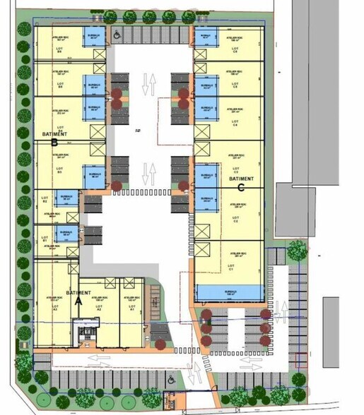 55 Rue Emile Zola, Décines-Charpieu à vendre - Plan de site - Image 3 de 4