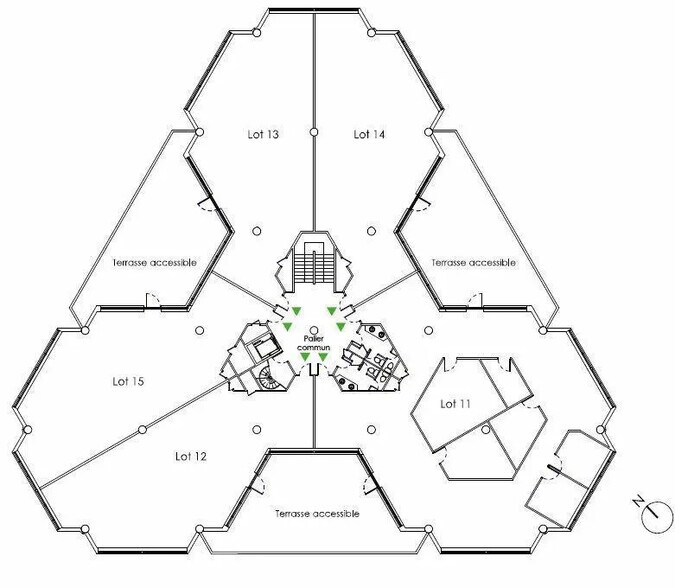 Bureau dans Argenteuil à louer - Plan d’étage - Image 2 de 3