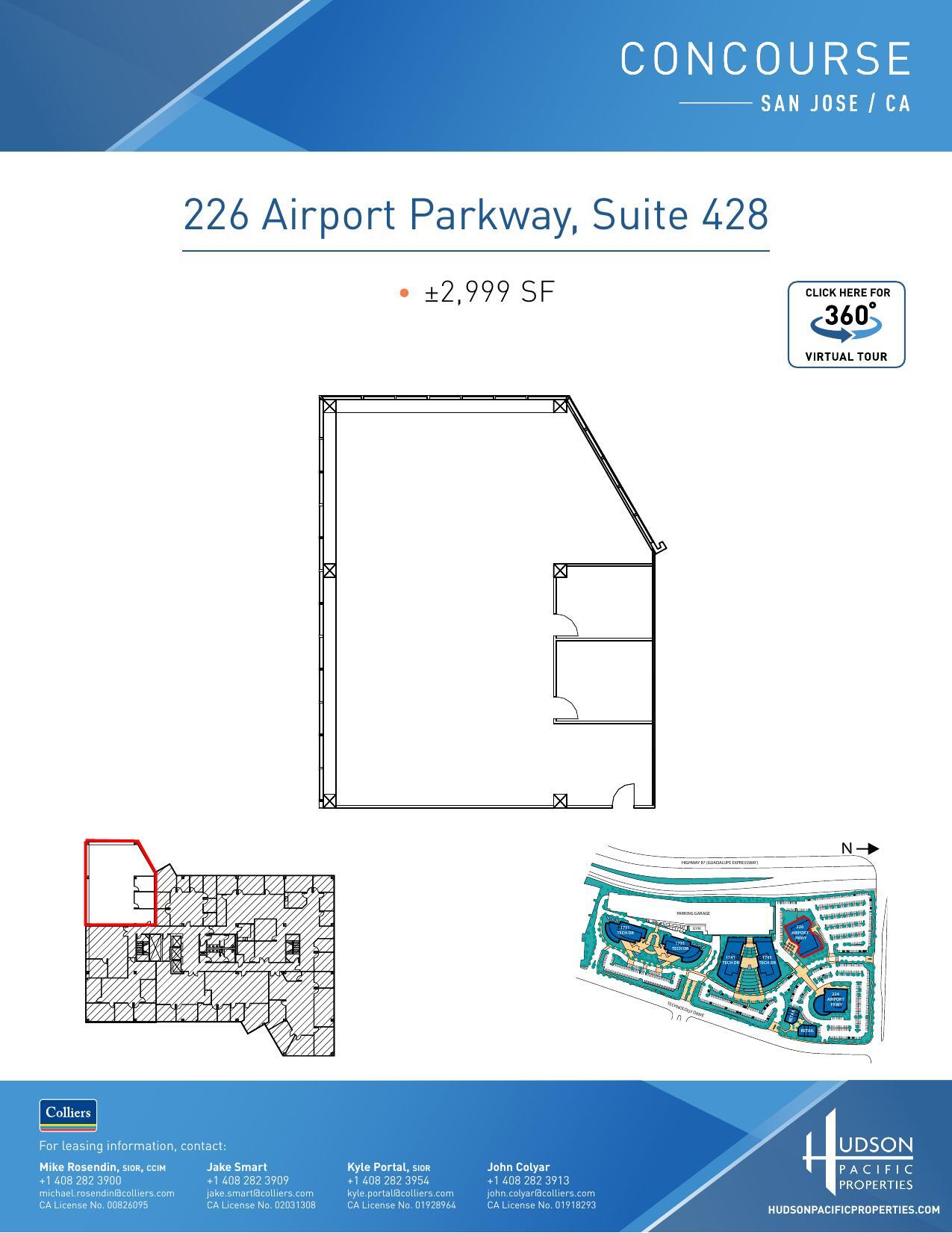 224 Airport Pkwy, San Jose, CA for lease Floor Plan- Image 1 of 1