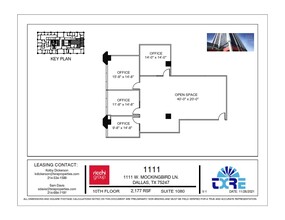 1111 W Mockingbird Ln, Dallas, TX à louer Plan d’étage- Image 1 de 2